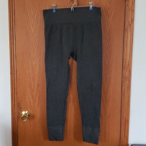 NWOT Maurices Dark Gray Stretchy Leggings Sz XL - Picture 1 of 6